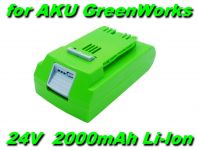 AKU Baterie 29842, 29322 pro nářadí GreenWorks 24V 2000mAh Li-Ion nahrazuje ORIGINÁL