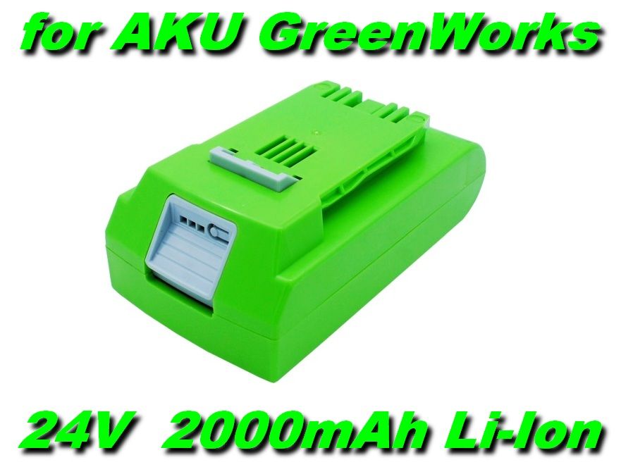 AKU Baterie pro nářadí GreenWorks 24V 2000mAh Li-Ion nahrazuje ORIGINÁL