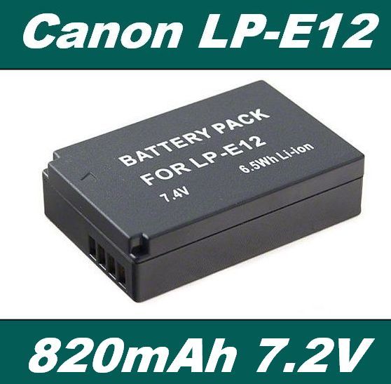 Baterie Canon LP-E12 820mAh