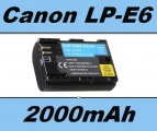 Baterie Canon LP-E6 2000mAh 7,4V Li-ion s info čipem, neoriginální