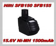 Baterie Hilti SFB150, SFB155 15,6V 1500mAh Ni-MH nahrazuje ORIGINÁL