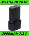 BL7010 AKU Baterie pro Makita CL070, CL072, DF010, TD020, TD021, GN900 7,2V 2500mAh Li-Ion