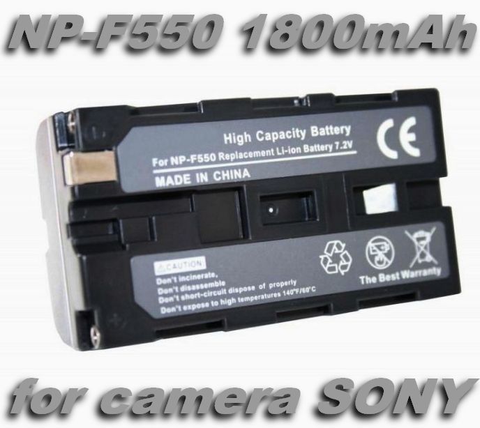 Baterie Sony NP-F330, NP-F550, NP-F570, NP-F750, NP-F960 1800mAh nahrazuje ORIGINÁL