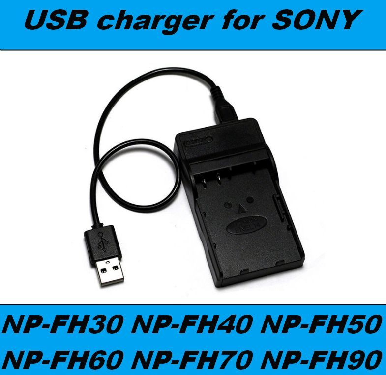 Nabíječka baterie SONY NP-FH30, NP-FH40, NP-FH50, NP-FH60, NP-FH70, NP-FH90 USB flexibilní