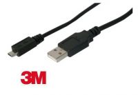 USB kabel pro fotoaparáty Panasonic, FujiFilm, Canon 3m - nahrazuje ORIGINÁL