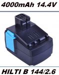 4000mAh 14.4V AKU baterie B144, B 144, B14 pro Hilti SF144-A, SF 144-A CPC 14.4 V, SF144-A, SFH 144-A CPC 14.4V, SIW 144-A CPC Impact Wrench, SID 144-A CPC Impact Driver, SFL Flashlight, SFH 144-A CPC 14.4 V TopTechnology