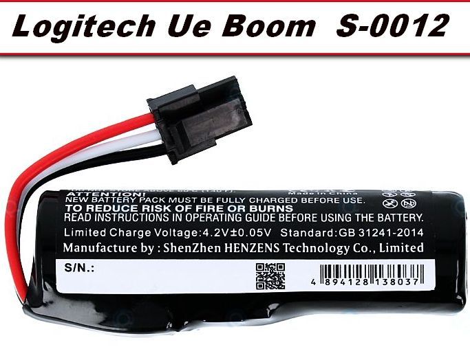 Baterie 533-000105 Logitech UE Boom, S-0012 2600mAh