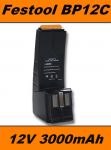 AKU Baterie BP12C pro Festool CCD12, CDD12 Ni-MH 12V 3000mAh