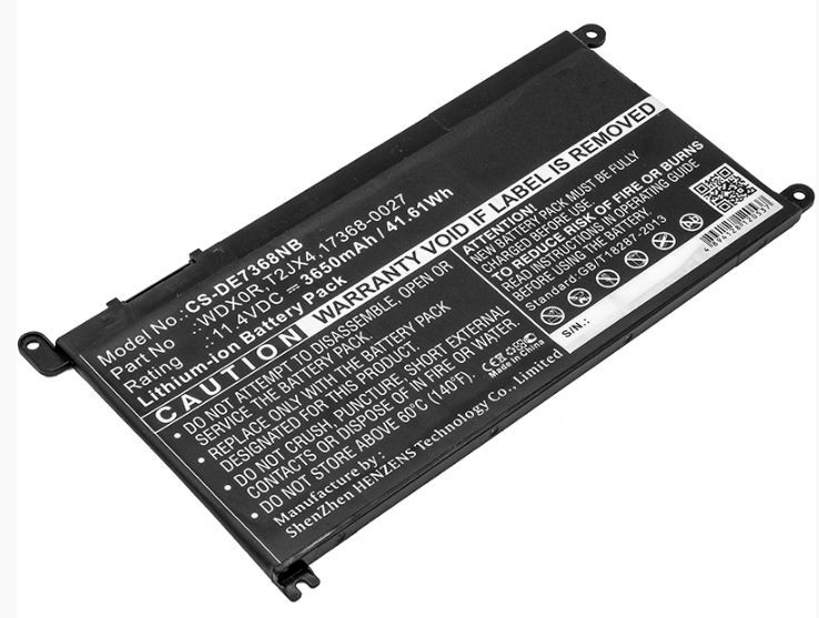 Baterie Dell 0WDX0R, 3CRH3 3650mAh nahrazuje ORIGINÁL