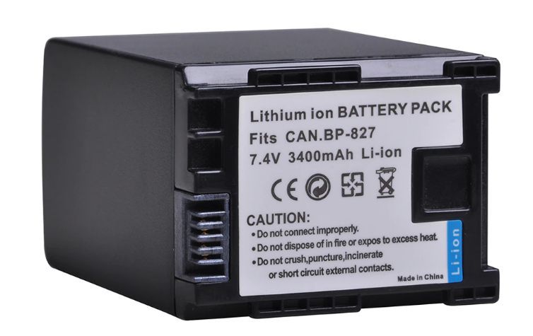 Baterie Canon BP-827 3400mAh