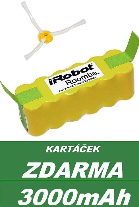 Baterie pro iRobot Roomba 510, 530, 535, 540, 555, 560, 562, 564, 570, 581, 610 3000mAh neoriginální