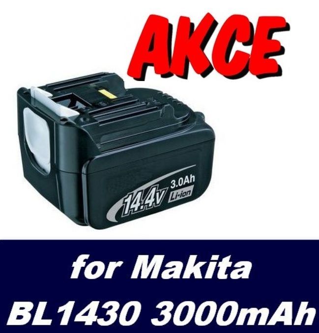 Baterie Makita BL1430, 194065-3, 194066-1 3000mAh Li-Ion 14,4V neoriginální