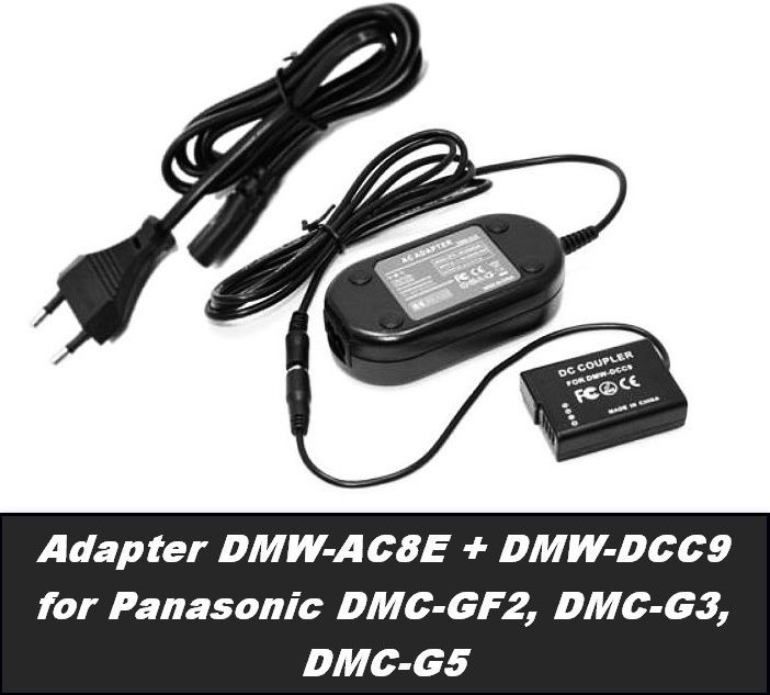 Napájecí adaptér DMW-AC8E + DMW-DCC9 pro Panasonic