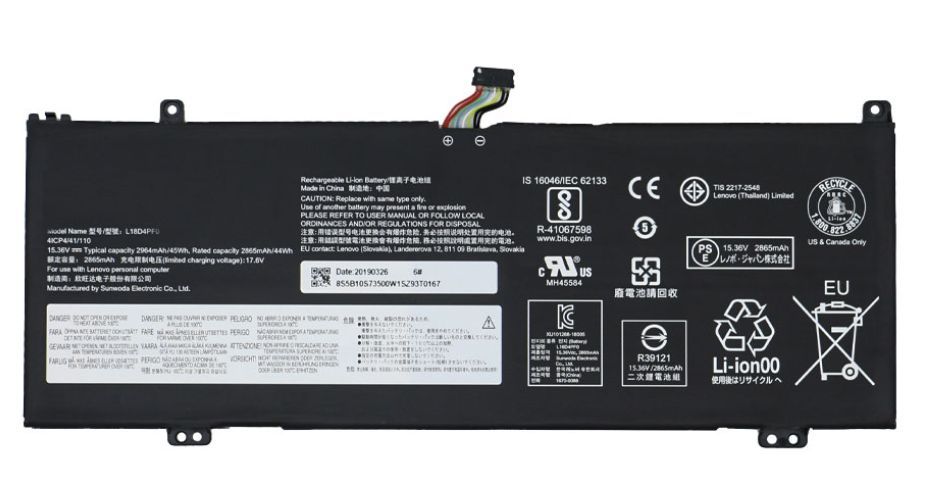 Baterie Lenovo L18C4PF0 2850mAh Li-Pol 15,36V