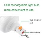 AB26 USB LED svítidlo 80W - campingová dobíjecí žárovka TopTechnology