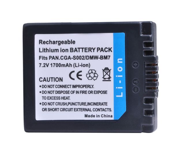 Baterie Panasonic CGA-S002E, CGR-S002E 1700mAh