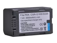 Baterie Panasonic CGR-D320, CGR-D220 3000mAh