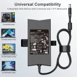 AC adaptér Dell 130W 19,5V 6,7A - pin 7,4 x 5,5mm - neoriginální napájecí zdroj, nabíječka pro notebooky TopTechnology