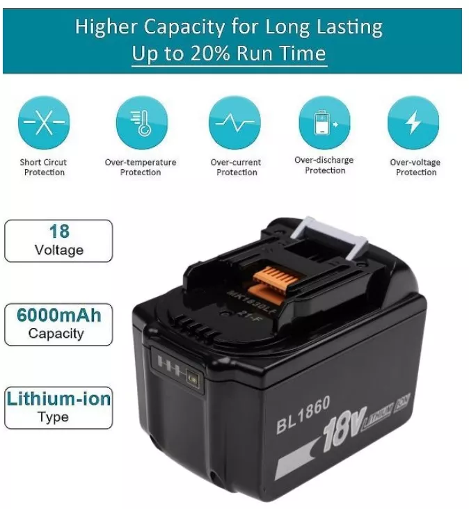 Baterie BL1830 Makita 6000mAh Li-Ion 18V