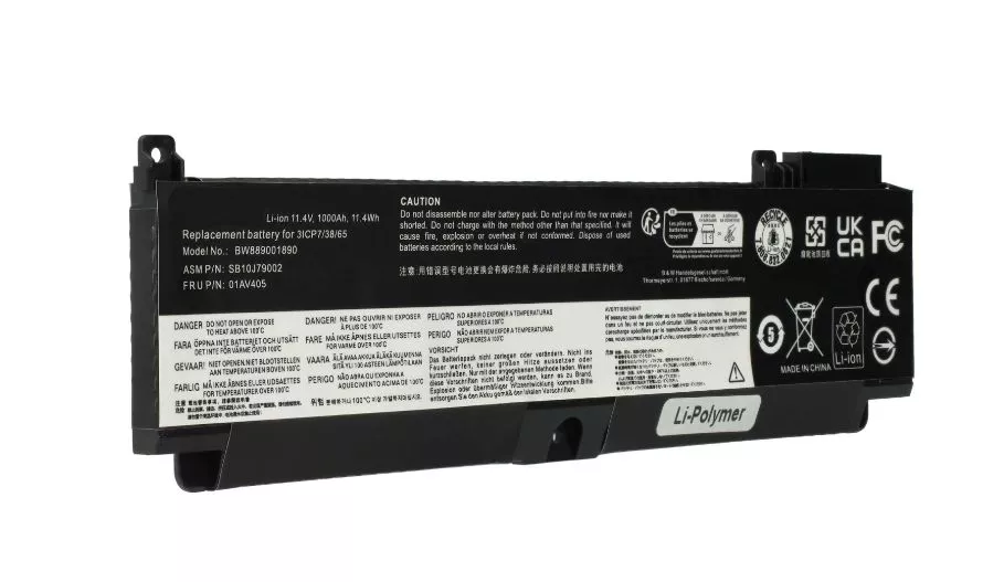 Baterie Lenovo 01AV405 1000mAh 11,4V Li-Pol