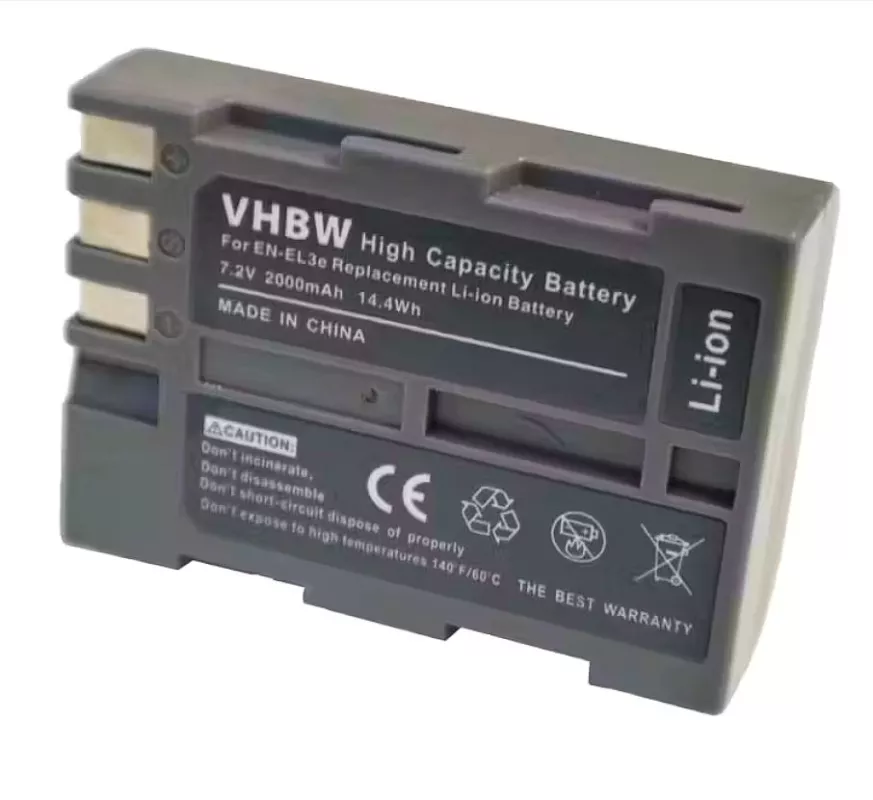 Baterie Nikon EN-EL3e 2000mAh Li-Ion 7,4V