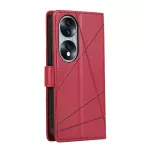 Kožené pouzdro pro Honor 70 červené, red, tzv. knížka TopTechnology