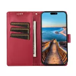 Kožené pouzdro pro Honor 70 červené, red, tzv. knížka TopTechnology