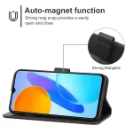 Kožené pouzdro pro Honor X6, Honor X8 5G černé, black, tzv. knížka TopTechnology