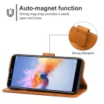 Kožené pouzdro pro Honor X7 hnědé, brown, tzv. knížka TopTechnology