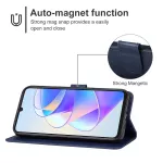 Kožené pouzdro pro Honor X7a modré, blue, tzv. knížka TopTechnology