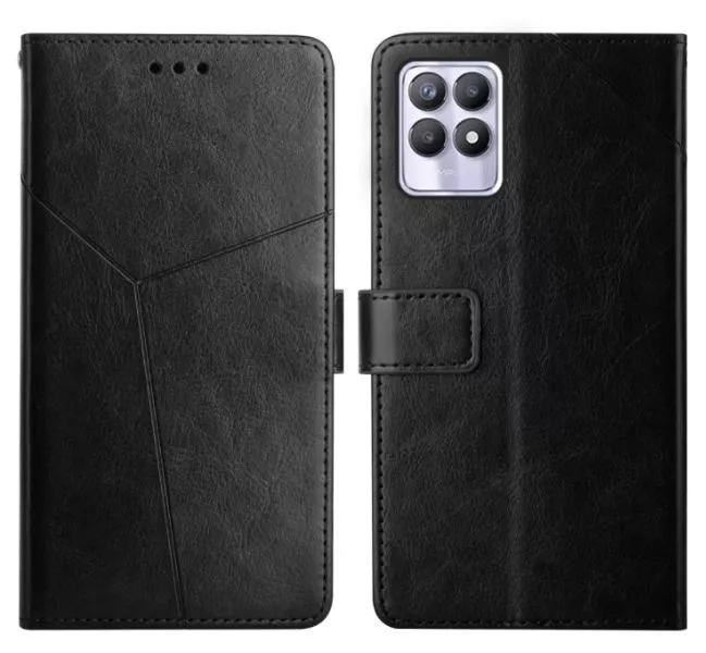 Kožené pouzdro pro Realme 8i černé