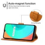 Kožené pouzdro pro Realme C11 2021 hnědé, brown, tzv. knížka, shodné s modely Realme C20, Realme C21 TopTechnology