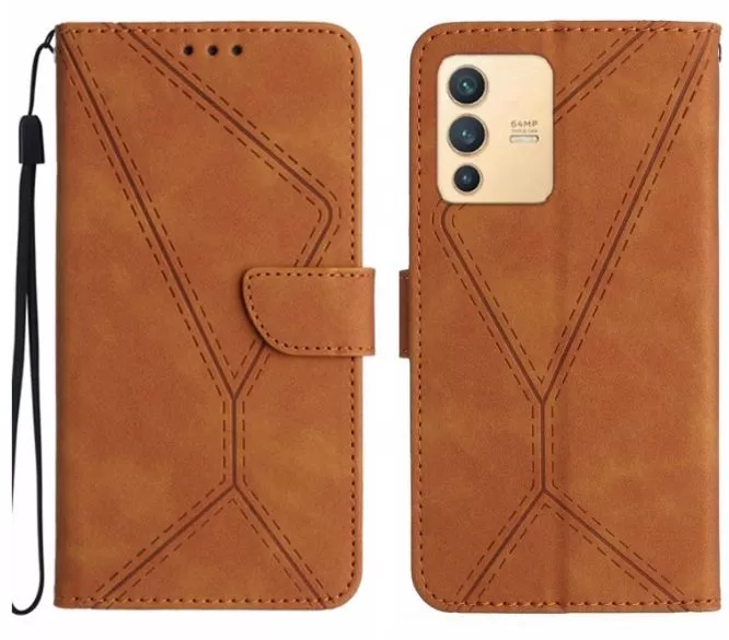 Kožené pouzdro pro Vivo V23 5G hnědé