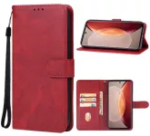 Kožené pouzdro pro Vivo X90 Pro červené