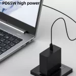 Nabíjecí kabel k notebooku PD 65W Typ-C na 5,5 x 2,5 mm jack TopTechnology