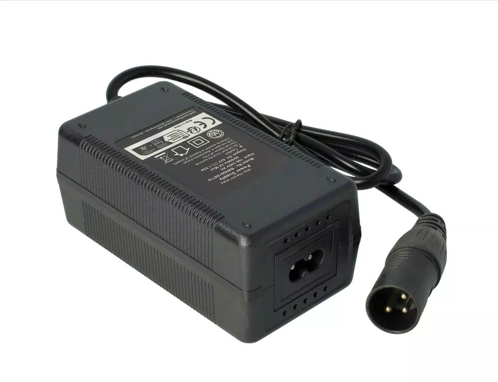 Nabíječka elektrokol pro baterie 36V, 3 piny