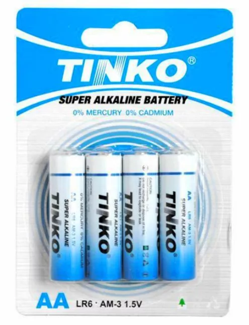 TINKO alkalická baterie AA/LR6 1,5V - 4ks