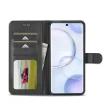 Kožené pouzdro pro Honor 50, Huawei Nova 9 černé, black, tzv. knížka TopTechnology