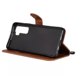 Kožené pouzdro pro Huawei P40 Lite 5G hnědé, brown tzv. knížka TopTechnology