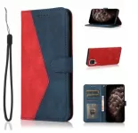 Kožené pouzdro pro Huawei P40 Lite červeno-modré