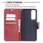 Kožené pouzdro pro Huawei P Smart 2021 červené, red, tzv. knížka TopTechnology