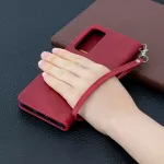 Kožené pouzdro pro Huawei P Smart 2021 červené, red, tzv. knížka TopTechnology