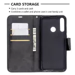 Kožené pouzdro pro Huawei Y6P černé, black, tzv. knížka TopTechnology