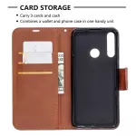 Kožené pouzdro pro Huawei Y6P hnědé, brown, tzv. knížka TopTechnology