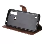 Kožené pouzdro pro Motorola Moto G8 Power hnědé, brown, tzv. knížka, materiál syntetická kůže TopTechnology