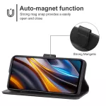Kožené pouzdro pro Poco X4 GT černé, black, tzv. knížka TopTechnology