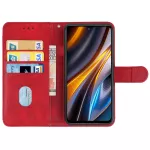 Kožené pouzdro pro Poco X4 GT červené, red, tzv. knížka TopTechnology