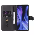 Kožené pouzdro pro Xiaomi Redmi 9 černé, black, tzv. knížka, materiál syntetická kůže TopTechnology