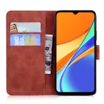 Kožené pouzdro Xiaomi Redmi 9c, Xiaomi Redmi 9a hnědé, brown, tzv. knížka, materiál syntetická kůže TopTechnology