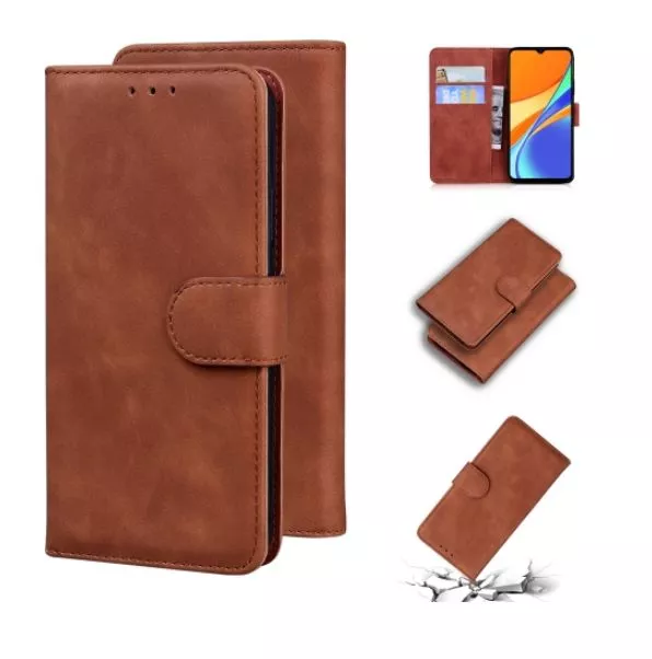 Kožené pouzdro Xiaomi Redmi 9c hnědé